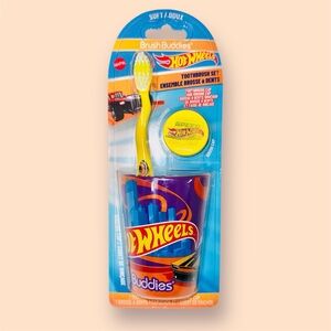 New Hot Wheels Toothbrush Set